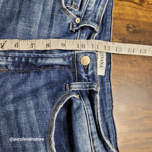 Zenana Jeans Size 29 High Rise Skinny Medium Light Wash Stretch Denim - Picture 8 of 12